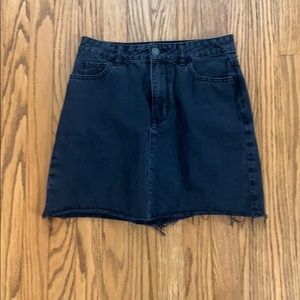 Black Hollister jean skirt